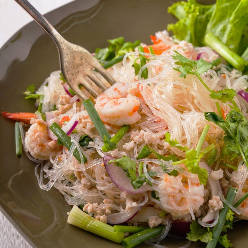 Thai Glass Noodle Salad (Yum Woon Sen)