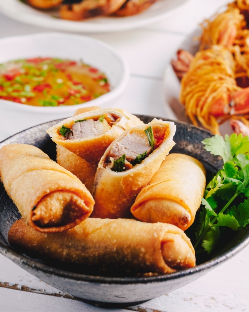 Hoisin Duck Spring Rolls