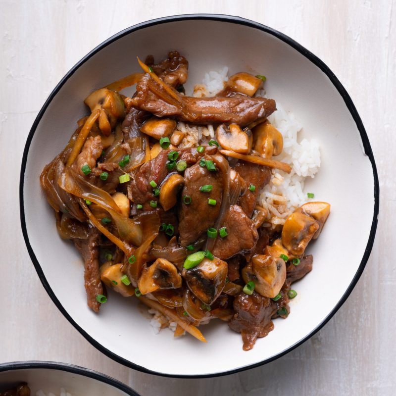 Beef, Mushroom & Ginger Stir-fry