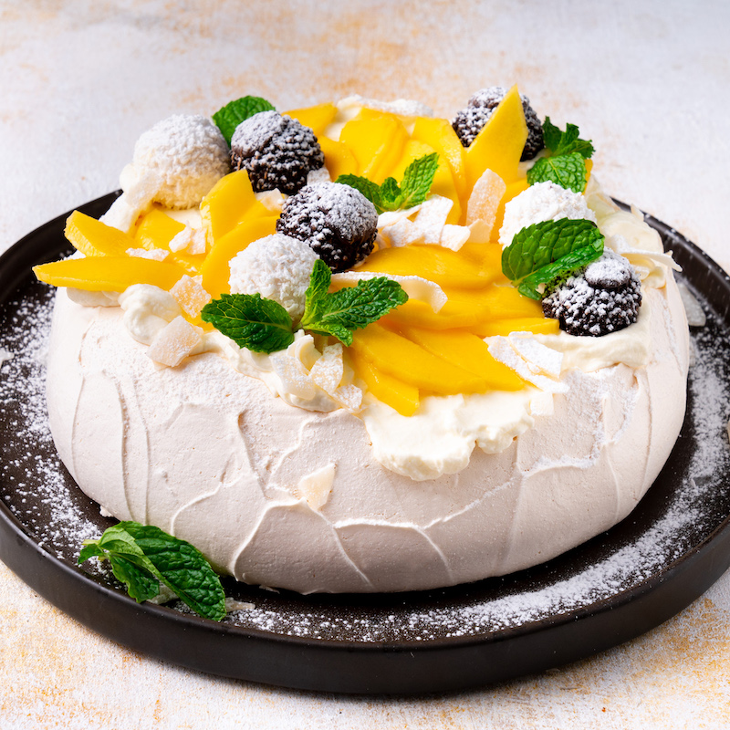 Aussie Mango & Coconut Pavlova