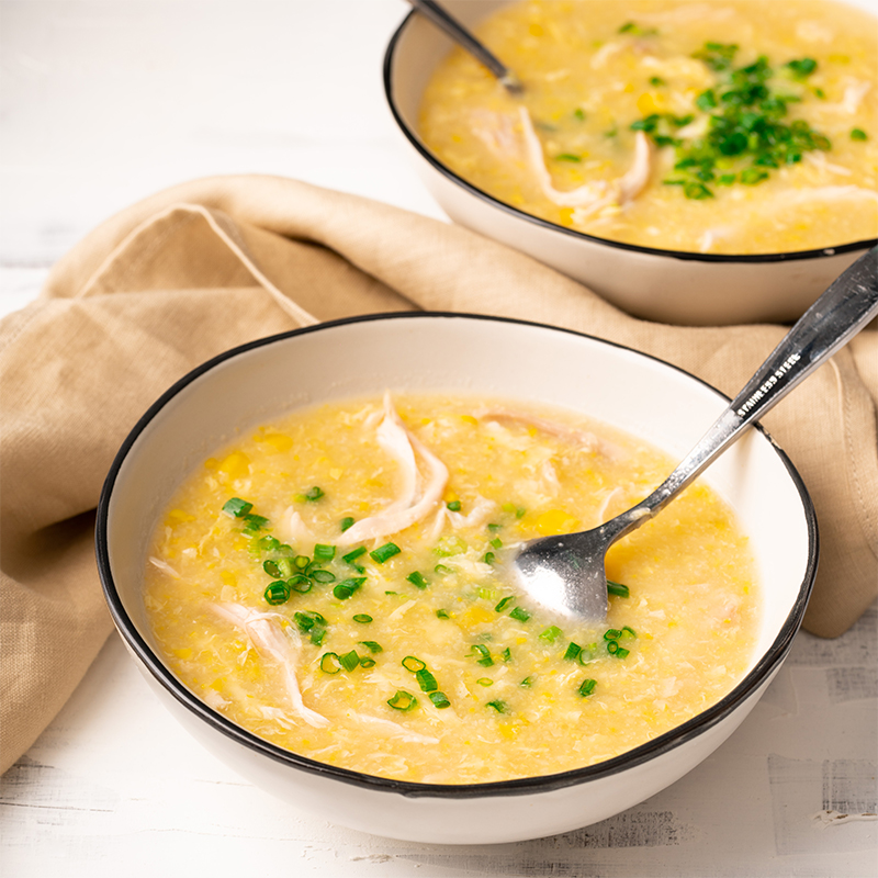 Chicken, Cauliflower & Sweet Corn Soup