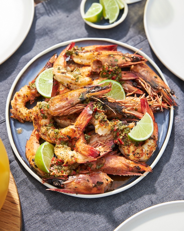 Chilli Lime Grilled Prawns