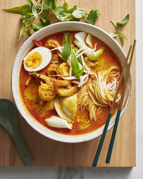 Easy Prawn & Dumpling Laksa