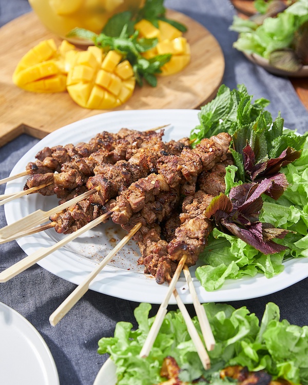 Hunan Lamb skewers