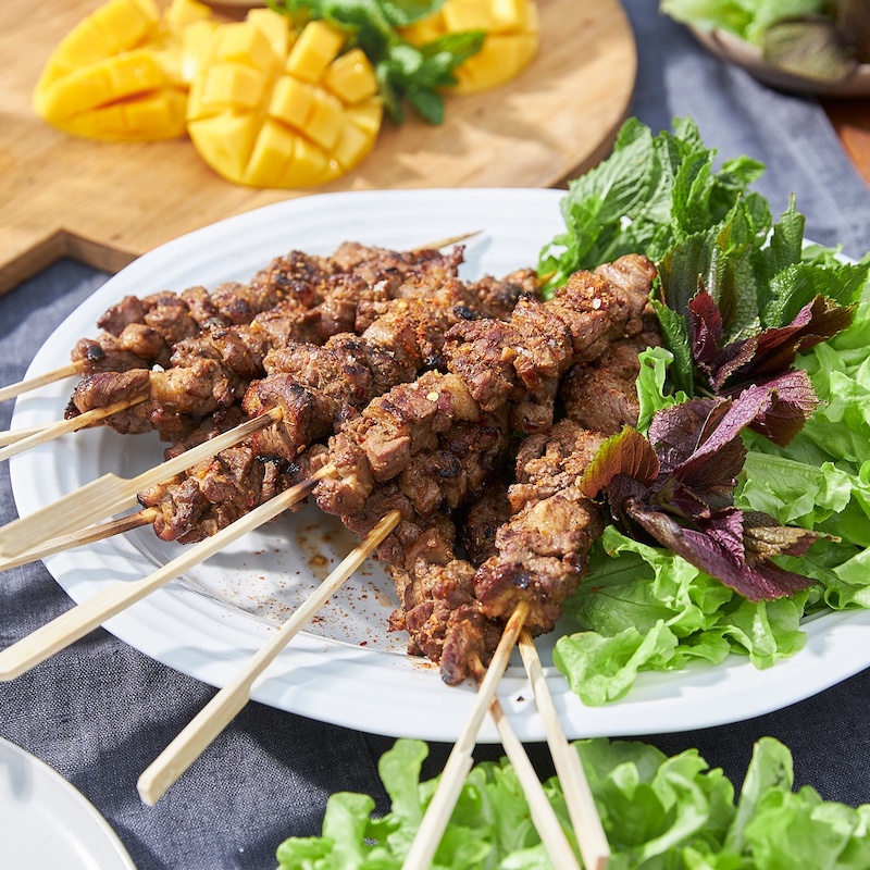 Hunan Lamb skewers