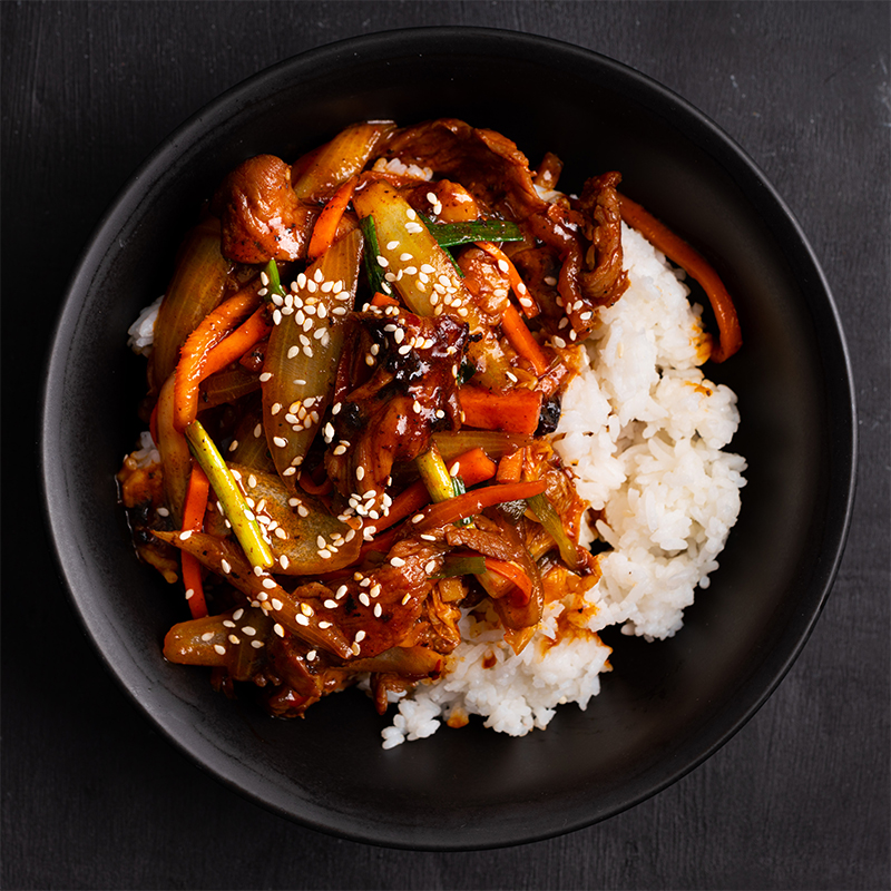 Korean-style Beef Stir-fry