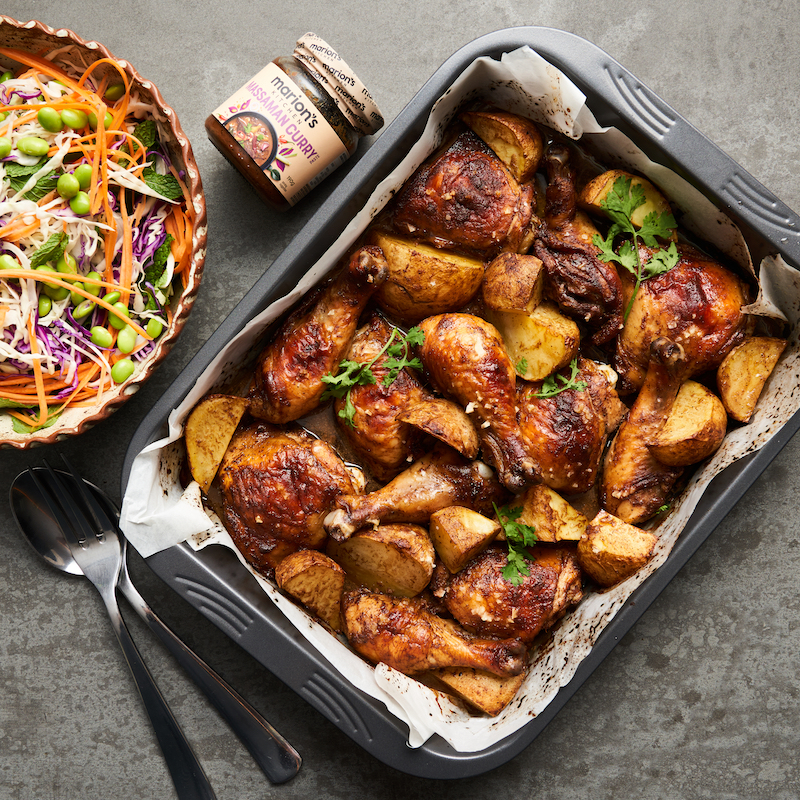 Thai Massaman Roast Chicken Traybake