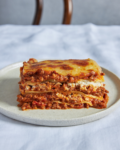 This cheesy lasagne has a secret Asian ingredient to bring on the umami.