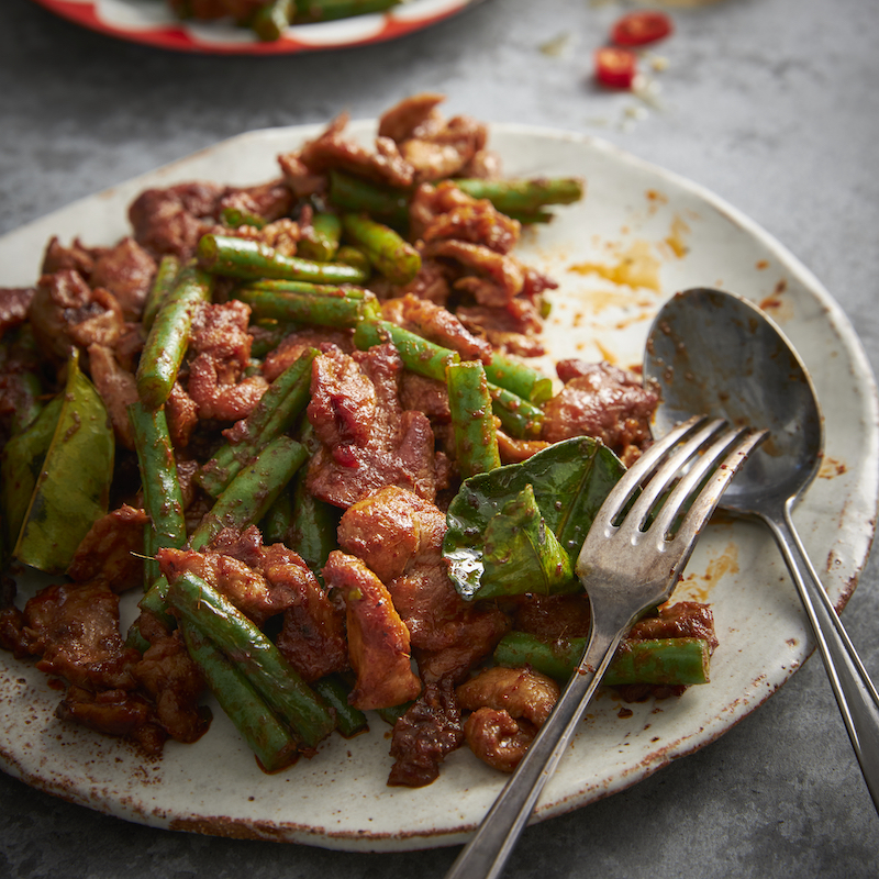 Red Curry Pork Stir-Fry