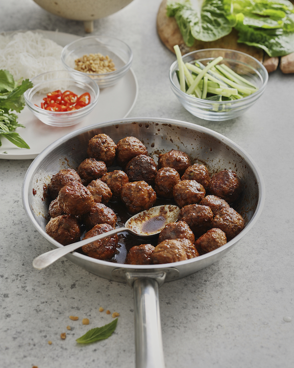 San Choy Bow Meatball Lettuce Cup