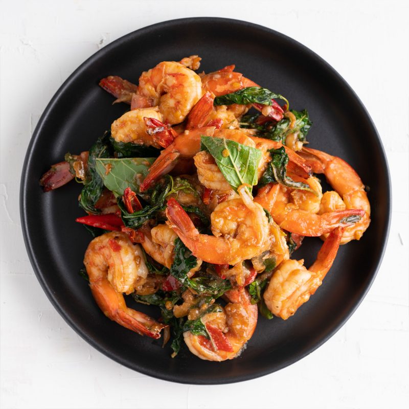 Spicy Prawn & Basil Stir-Fry