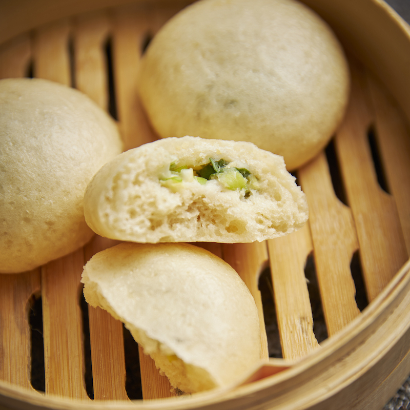 Spring Onion Steamed Buns