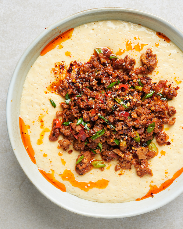 Steamed Egg Custard & Spicy Pork