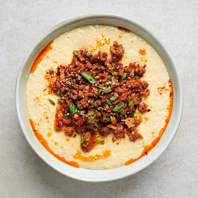 Steamed Egg Custard & Spicy Pork