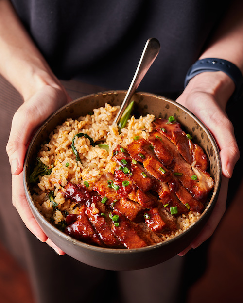 Sticky Char Siu Pork Fried Rice Bowl