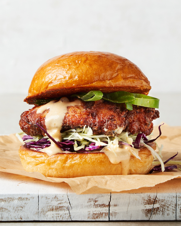 Sticky Chilli Chicken Burgers