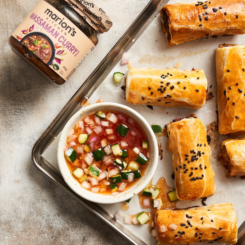 Thai Massaman Sausage Rolls