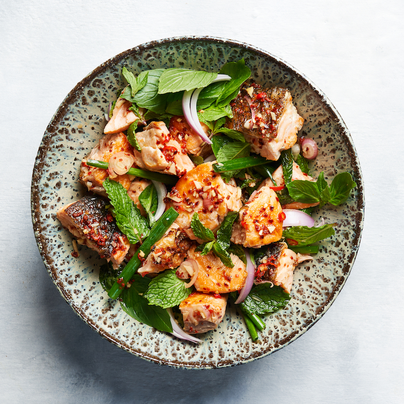 Thai-style Salmon & Herb Salad