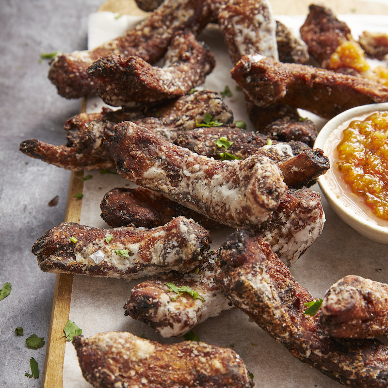 Twice-cooked Pork Ribs with Pineapple Hot Sauce