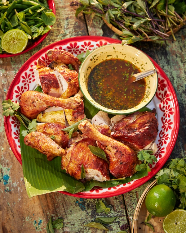 Charcoal Chicken with Thai-style Chimichurri