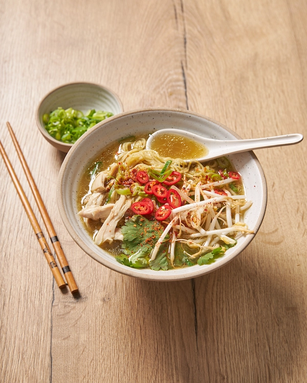 Rice-cooker Thai Chicken Noodle Soup