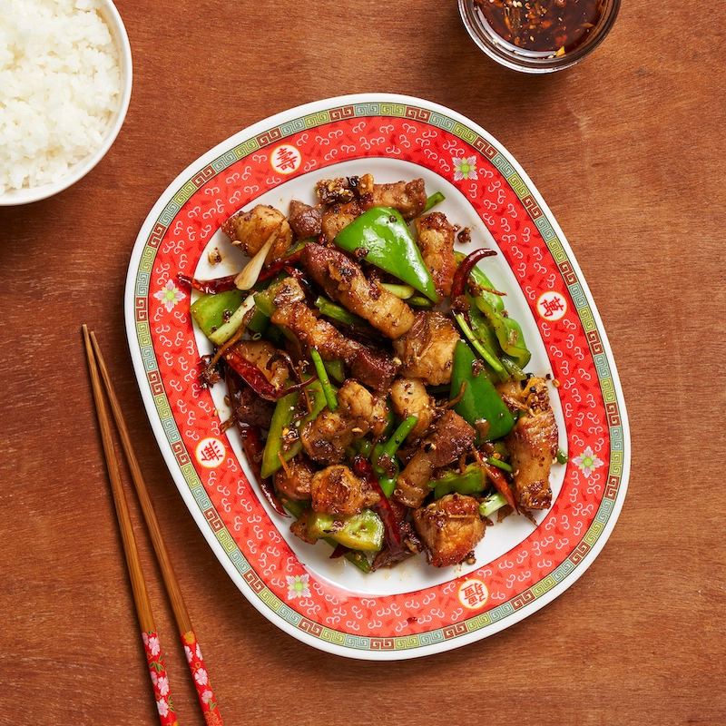 Sichuan Chilli Pork Belly Stir-Fry